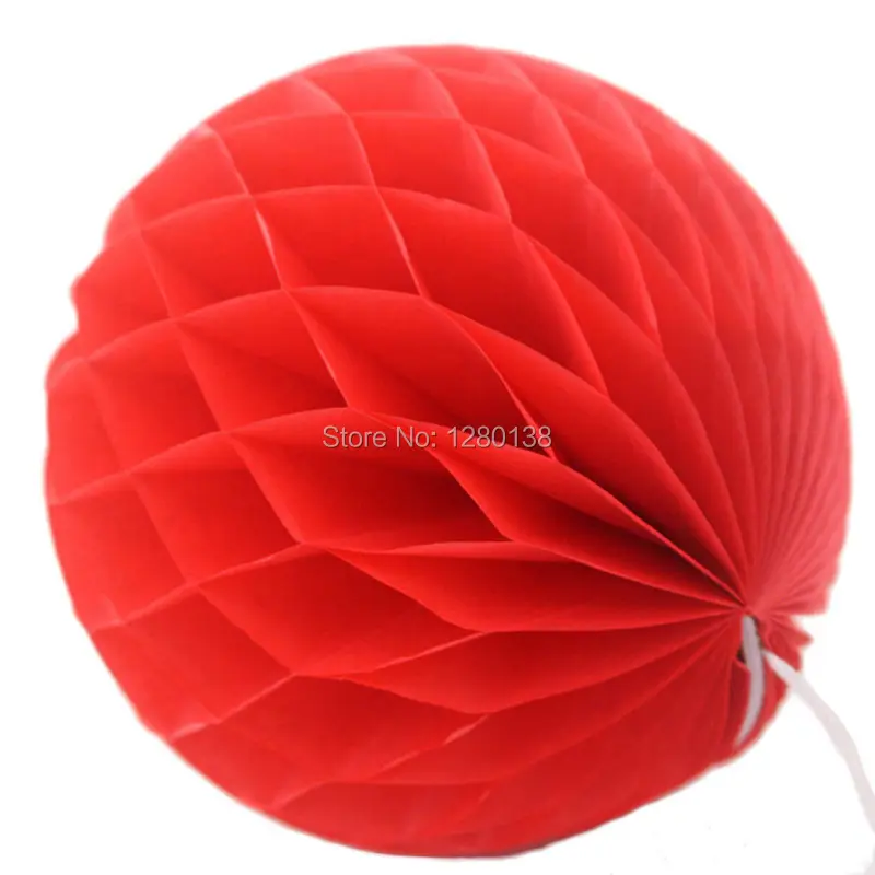 Красные белые золотые тканевые бумажные помпоны сотовые шары фонарики бумажный