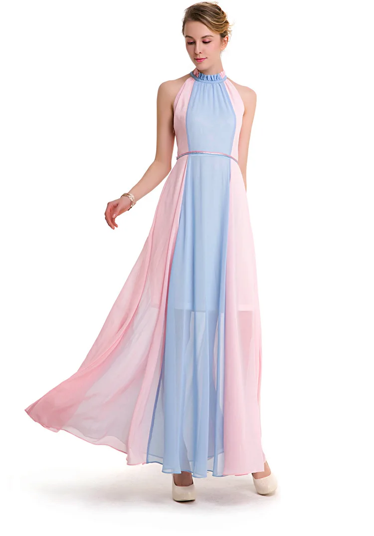 Женское шифоновое платье облегающее большого размера до щиколотки 2019 | Женская