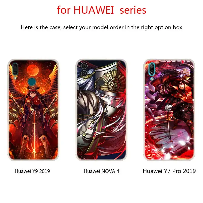 Аниме чехлы для телефонов Fate Oda Nobunaga Huawei Mate 30 20 10 Lite Pro Мягкий силиконовый чехол Y9