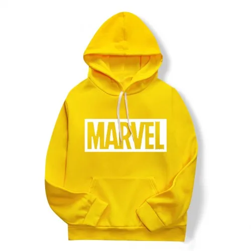 picture color Стильная толстовка marvel с монограммой, одноцветная Повседневная Толстовка с капюшоном, 18 цветов, простой и удобный мужской джемпер - Цвет: picture color