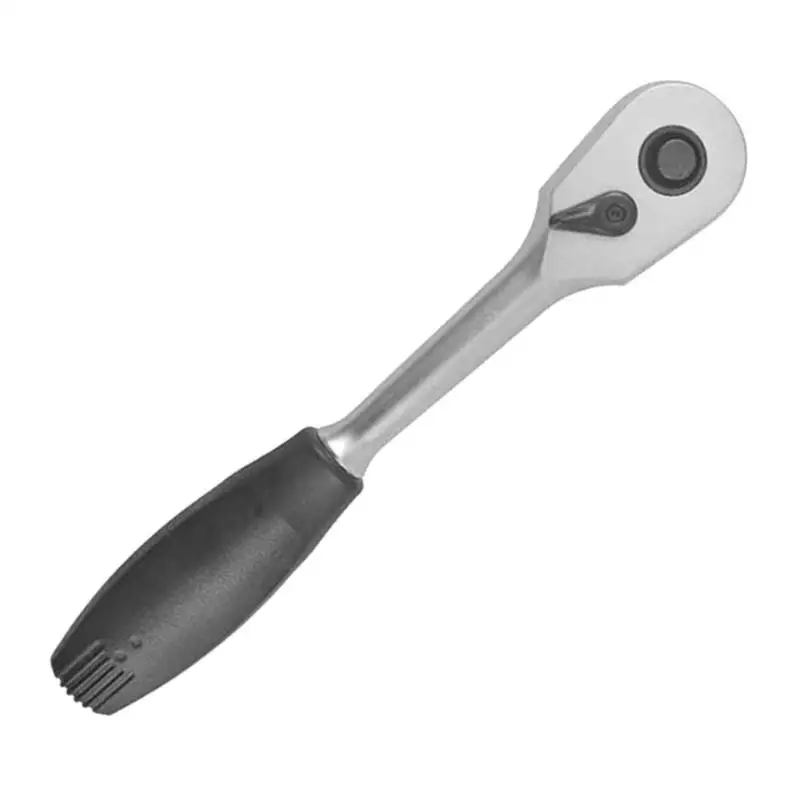 a 45 Teeth Ratchet Spanner Steel Socket Wrench Quick Release Repair Hand Tool - Цвет: a