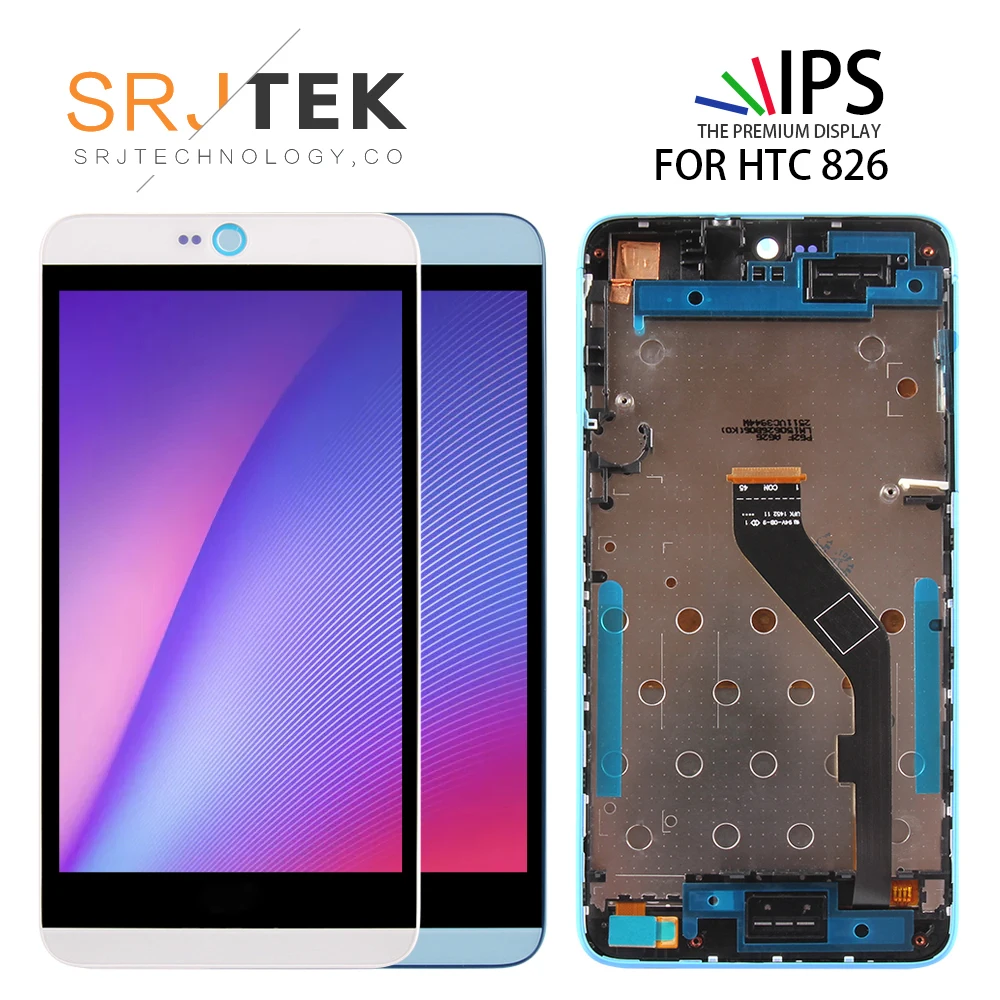 

5.5'' 1920x1080 Display For HTC Desire 826 LCD Touch Screen with Frame for HTC 826W 826 LCD Digitizer Replacement Parts