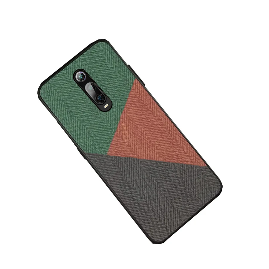 Для Xiaomi Redmi K20 Pro Чехол Мягкий ТПУ край + твердая ткань текстура модный защитный