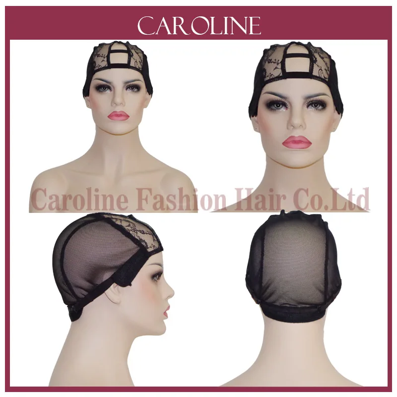 3 шт. U образным вырезом бесклеевой парик шнурка Кепки для изготовления парики с