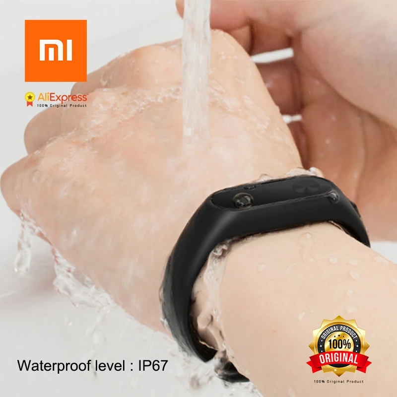 Оригинальный Xiaomi mi Группа 2 Band2 браслет с Смарт Пульса Фитнес трекер Touchpad OLED