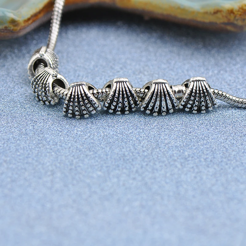 Винтажные панковские Большие Подвески с бусинами в виде раковины подходят для