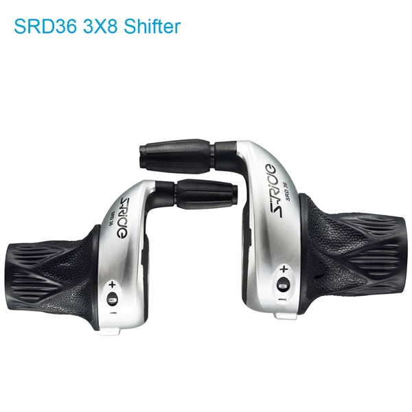 Silver 3X8 Shifter S-Ride MTB велосипед 3x8 скоростной поворотный переключатель левый и правый поворотный рычаг переключения передач переключатель совместим с Shimano SL-RS25 - Цвет: Silver 3X8 Shifter