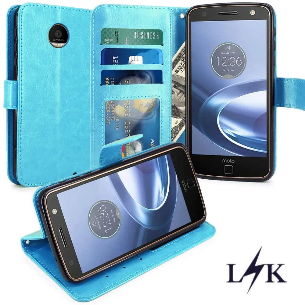 Для Мото Г Силы Случае LK Роскошный PU Кожаный Бумажник Флип Защитный Чехол с