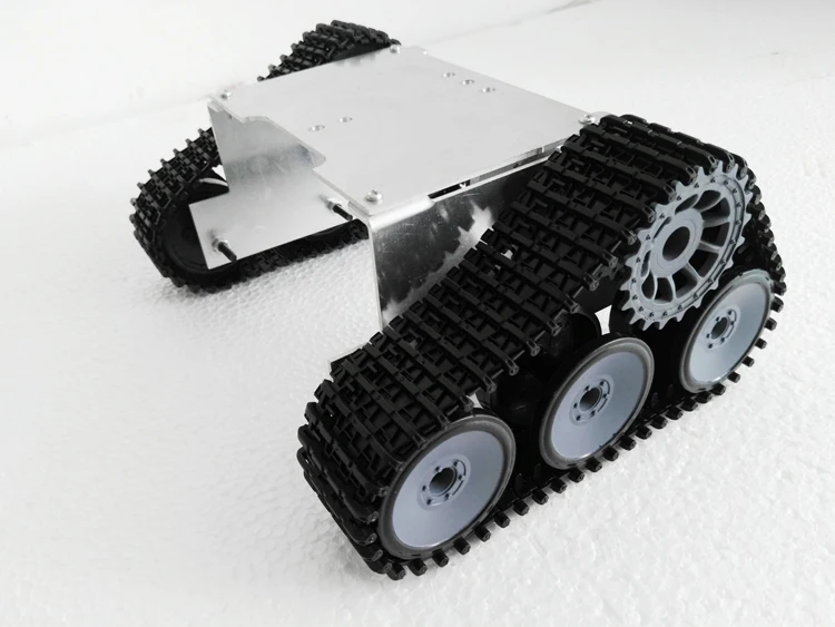 Новый ROT-4 металлический робот танк шасси платформа DIY kit cawler для arduino | Игрушки и