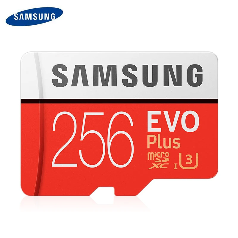 SAMSUNG Новый Micro SD карты памяти EVO + 512 ГБ 256 128 Гб 64 оперативной 32 встроенной 95 МБ/с. 100 C10