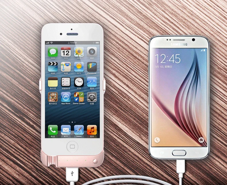 Зарядное устройство чехол для iPhone 5 5S SE 6800 мАч резервного копирования Батарея