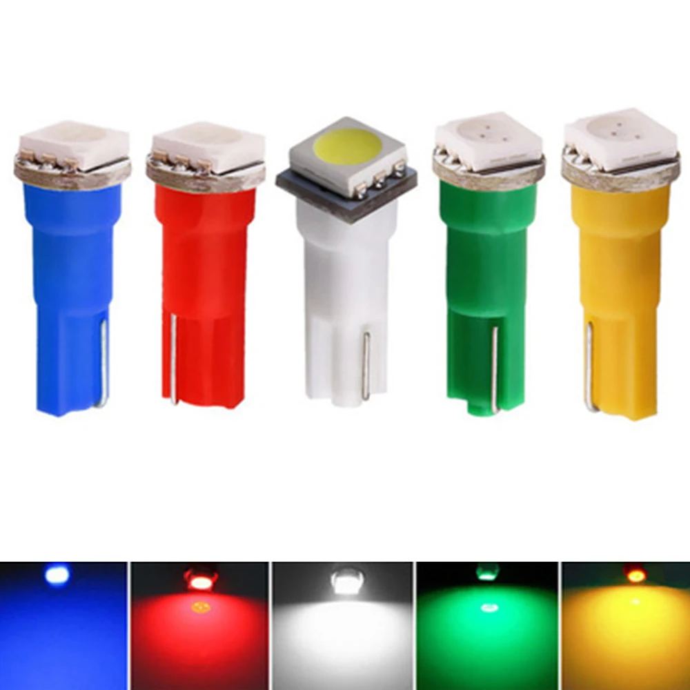 YSY 20 шт. T5 5050 1SMD инструментальный светильник Клин для лампы светодиодный Белый