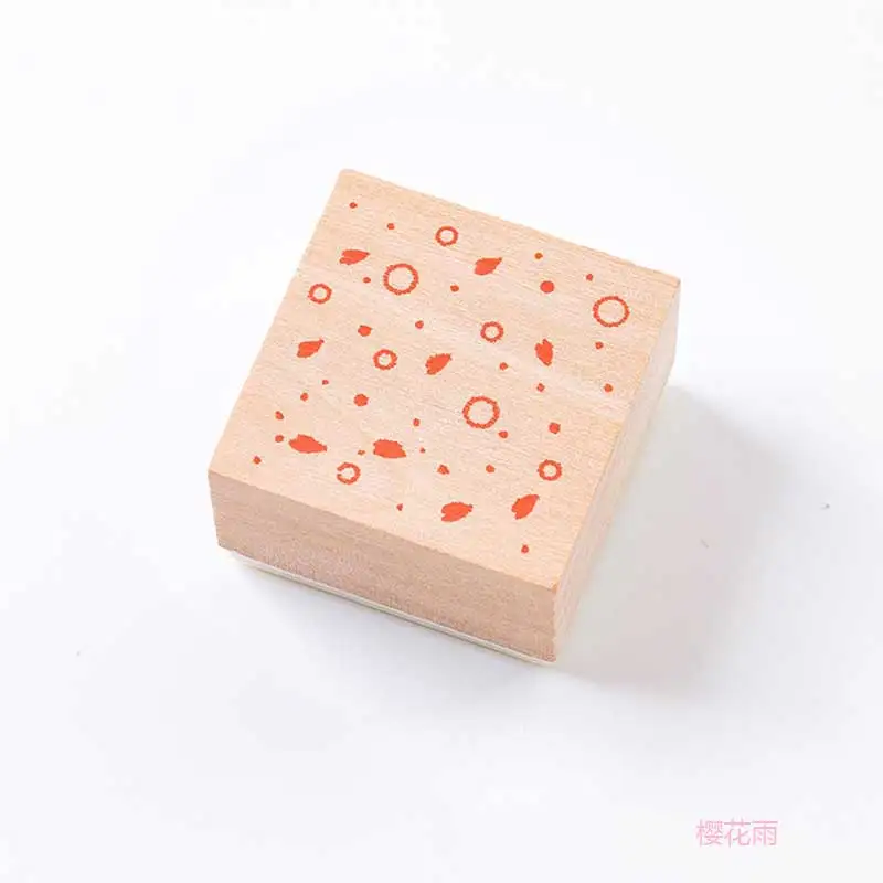 Cherry blossom серии штамп DIY craft деревянные резиновые штампы для скрапбукинга канцелярские Скрапбукинг Стандартный штамп - Цвет: 5