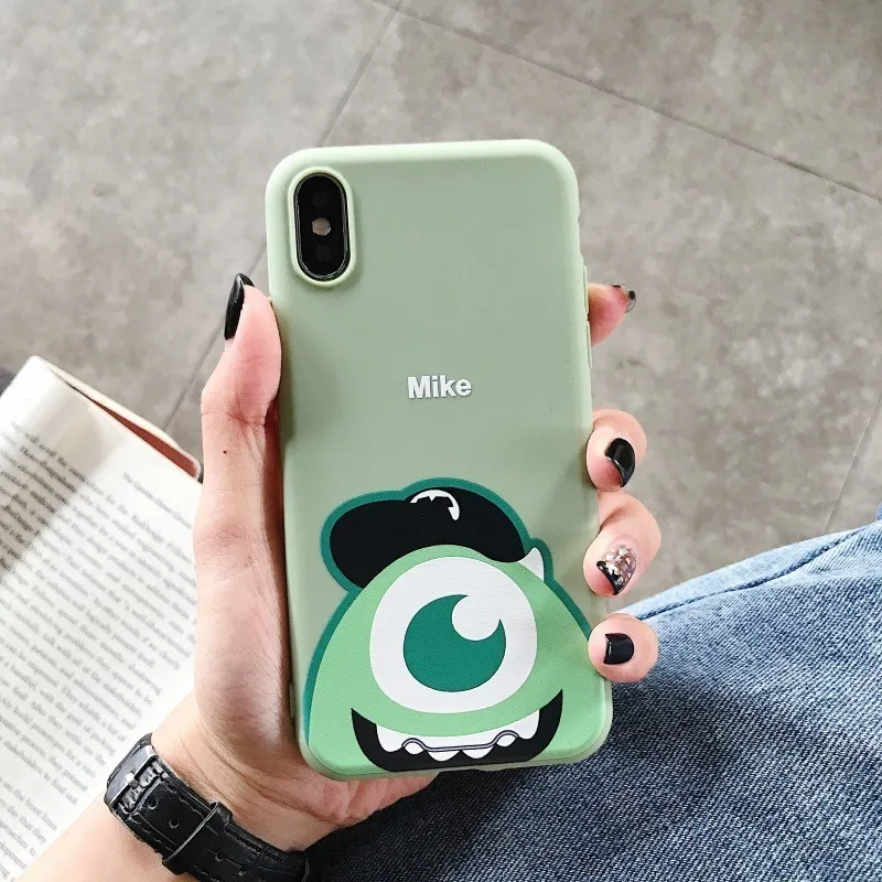 Чехол с аниме монстрами для iPhone 11 Pro Max X XR XS 6 6S 7 8 Plus 5 5S SE мультяшный Салли Майк