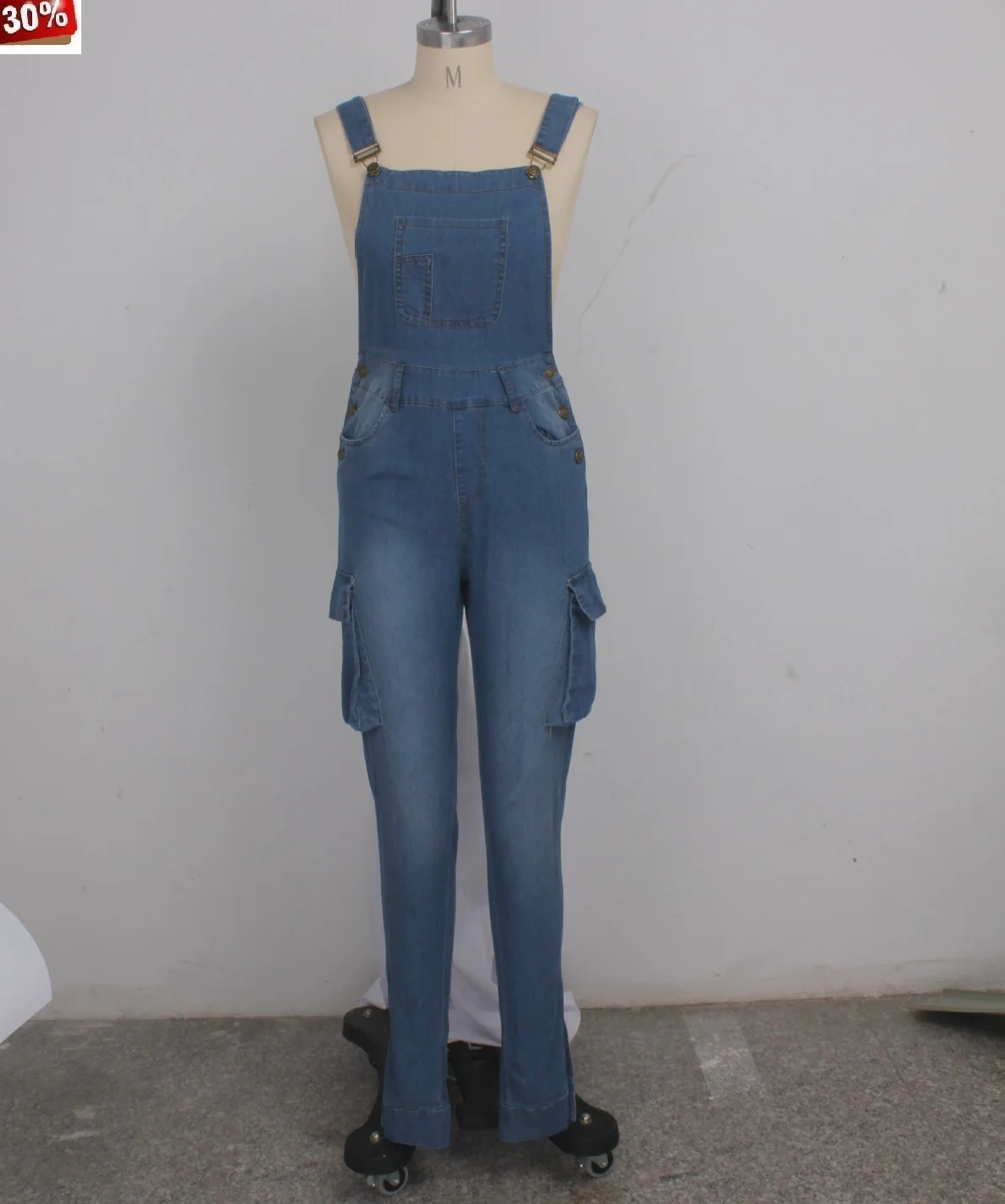 Женский джинсовый комбинезон Jump Suit 2019 летний модный женские Комбинезоны плюс
