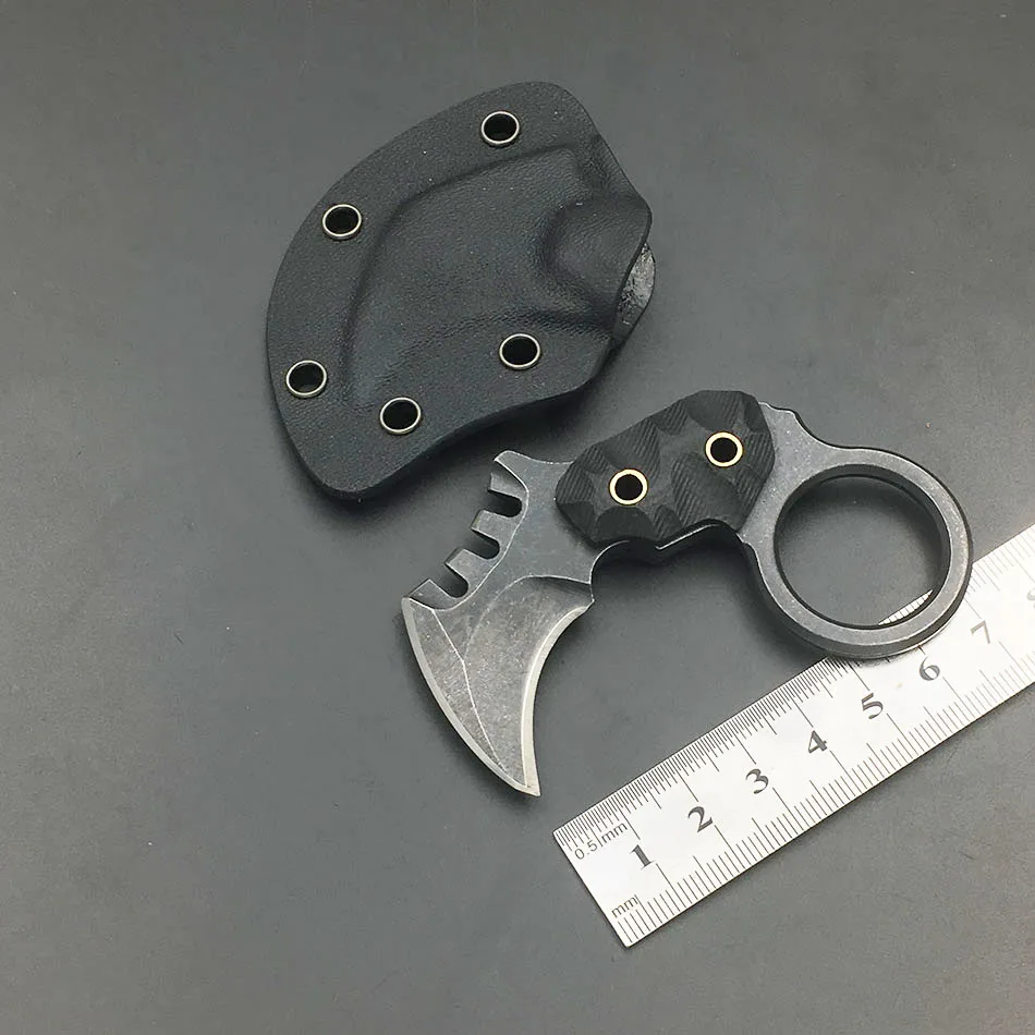 Охотничий нож Karambit инструмент для кемпинга выживания тактический из нержавеющей