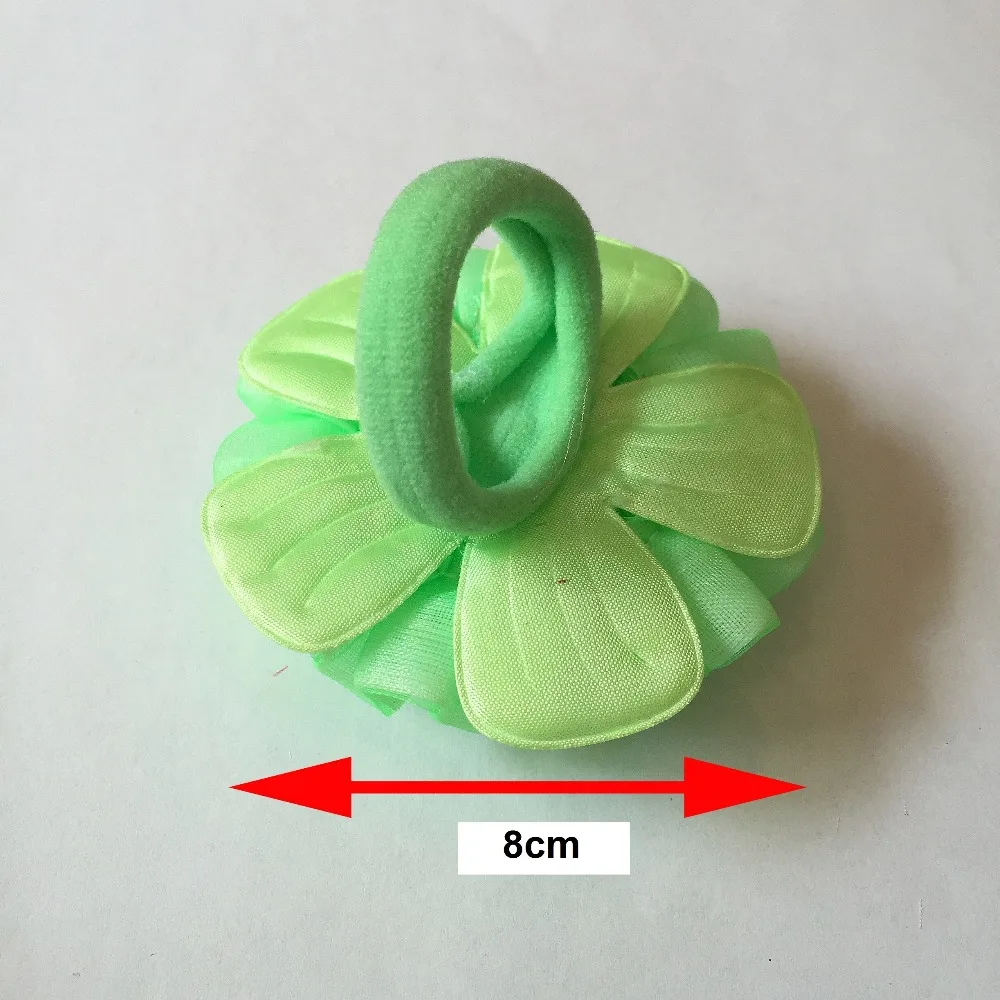 2pcs Trendy 10 color Rubber Band Women Girls Elastic hair flower ties Tie Rope Fashion silicone rubber for Accessories | Аксессуары для