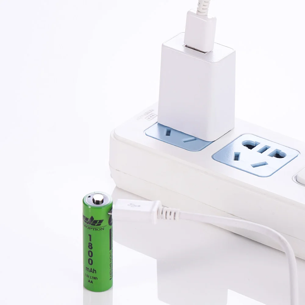 1,5 V 1800mah USB AA перезаряжаемая батарея для игрушек калькулятор, будильник, пульт дистанционного управления может заменить 1,2 V Ni-CD/Ni-mh AA аккумулятор