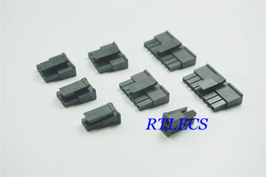 10 шт. разъем Micro-Fit 3,0 мм Однорядный Мужской Корпус 1x2 2 Pin 3 4 5 6 7 8 Pin/соответствующий женский терминал