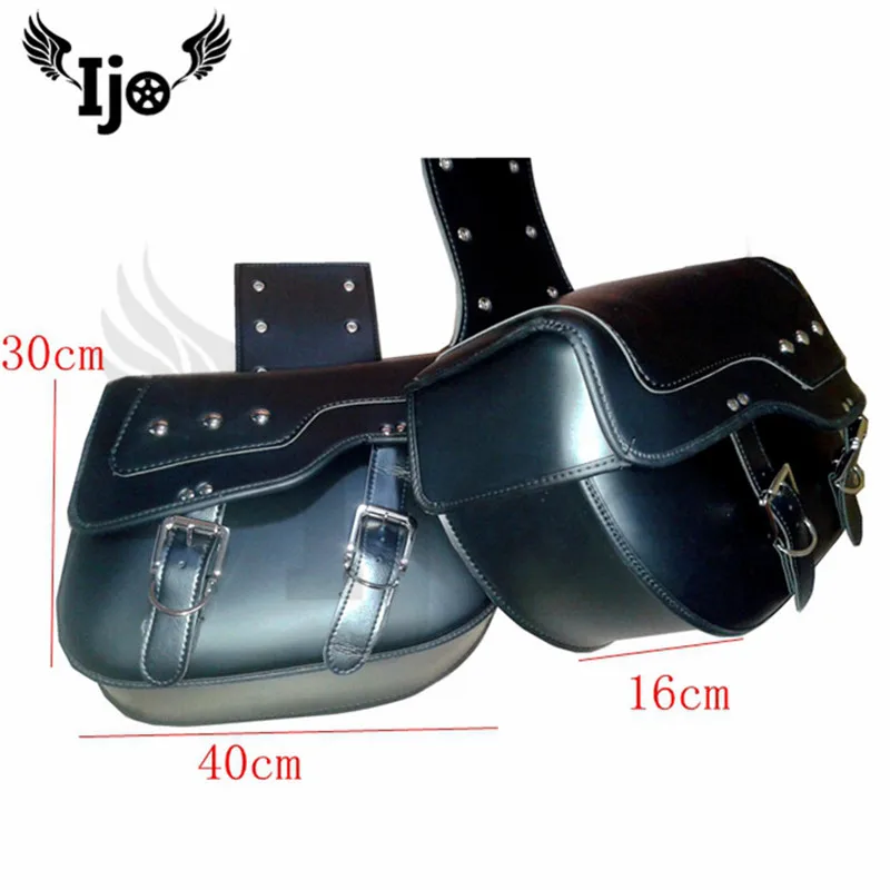 1 шт в байкерском стиле из искусственной кожи седло сумки сбоку для инструментов
