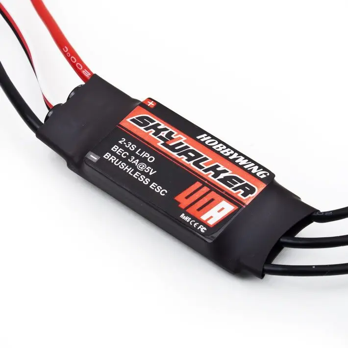 10 шт./лот высокое качество Hobbywing 40A контроллер скорости ESCSkywalker оптовая продажа RC