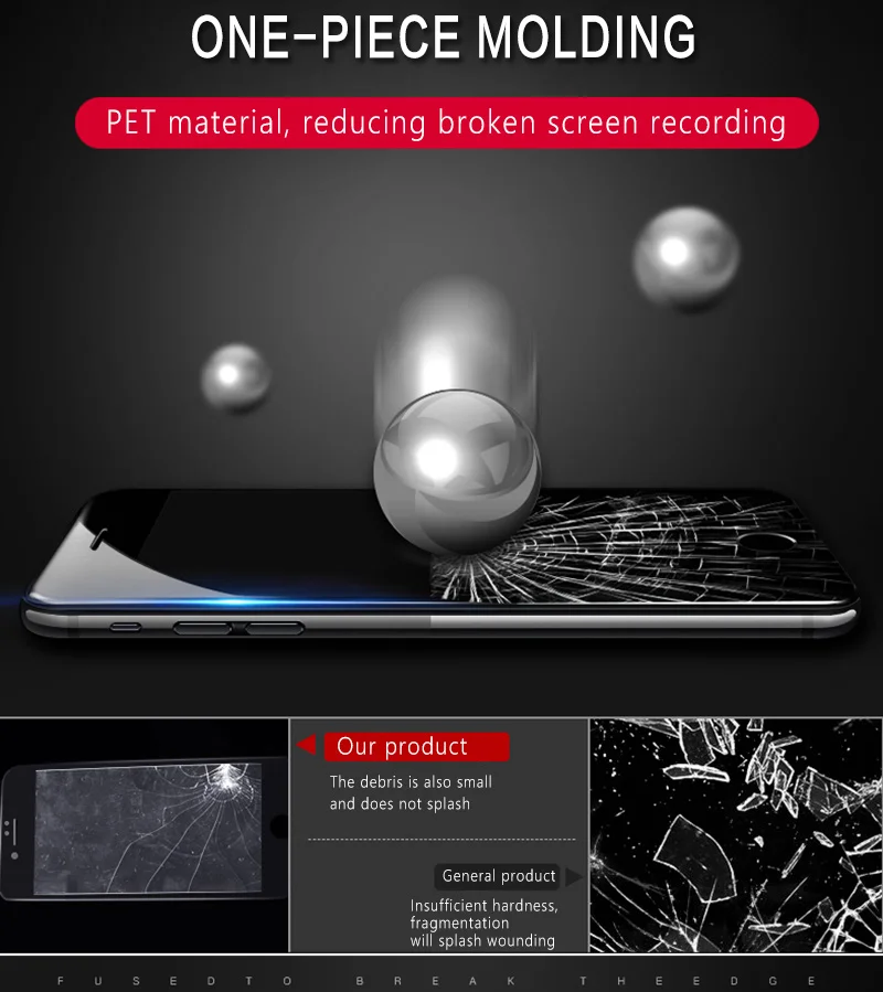 iONCT Полное покрытие 10D Край Закаленное защитное стекло на айфон 6 7 8 6s X Xr Xs Max Стекло Экран протектор HD стекло на айфон 7 8 6s плюс защитная пленка
