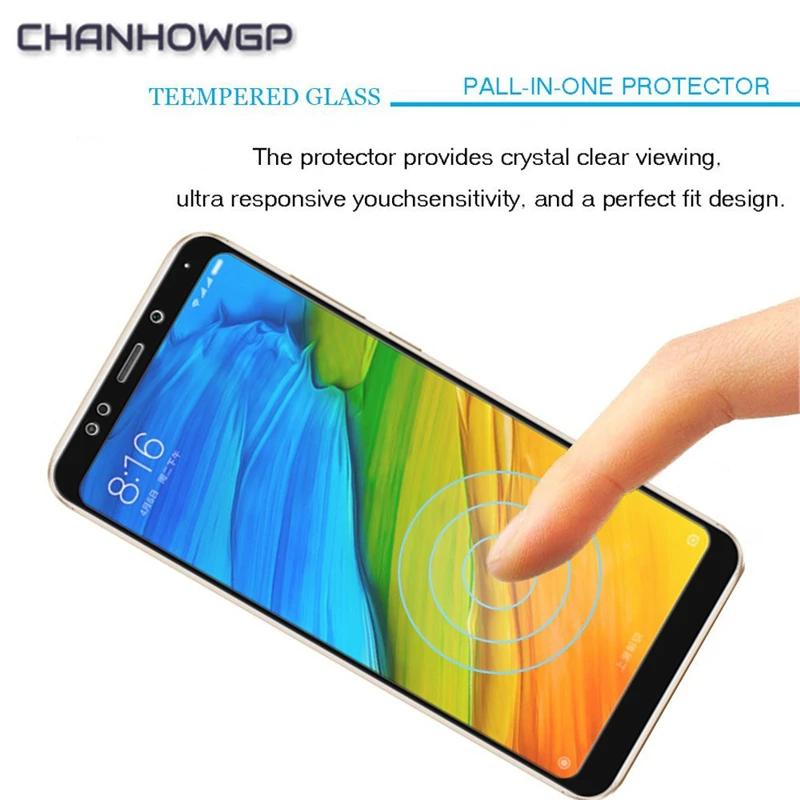 Закаленное стекло с полным покрытием для Xiaomi Redmi 5 Redmi5 Plus Защитная пленка