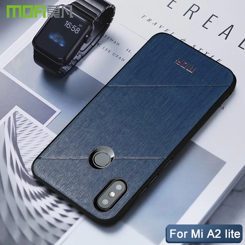 Чехол для xiaomi mi a2 lite, жесткий чехол Mofi для задней панели xiaomi mi a2 lite, черный чехол для xioa mi a2 lite, чехол