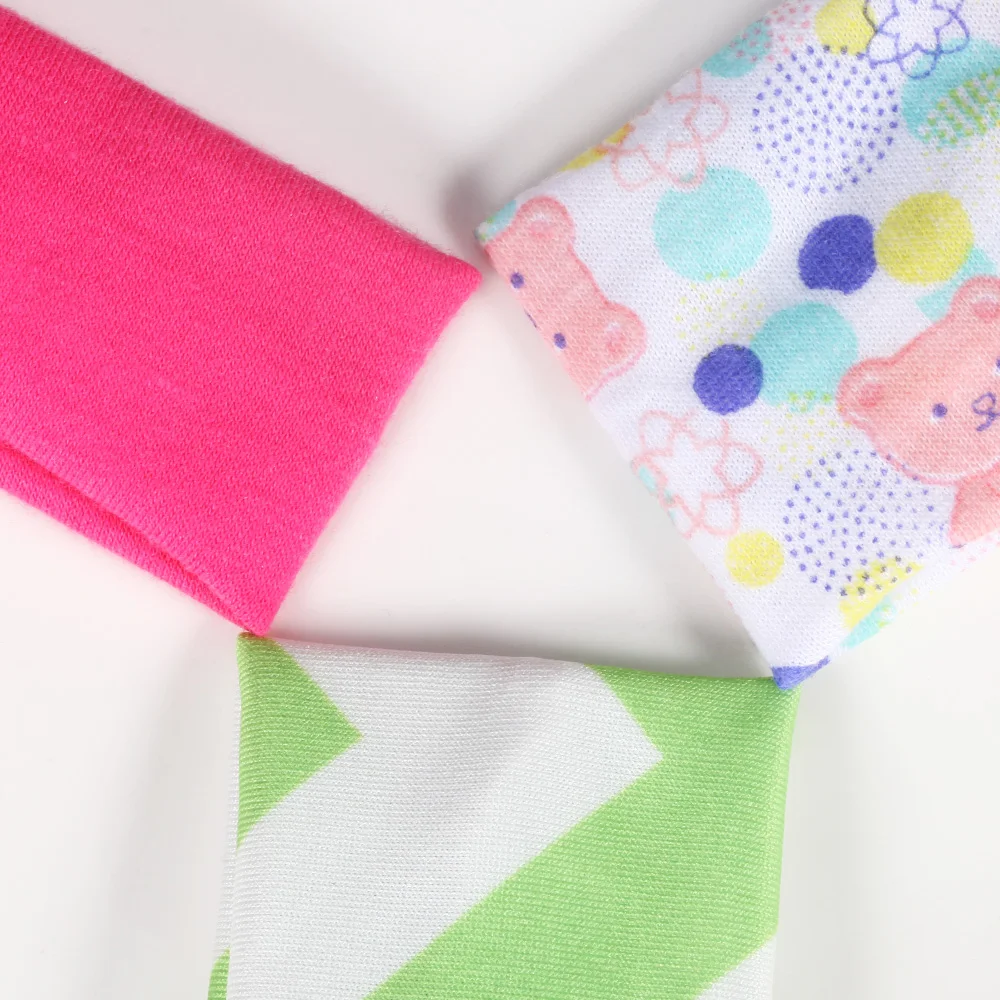 3 шт./компл. Милый принт с бантом Для женщин и девочек и повязка на голову из хлопка Головные уборы в горошек со стрелкой в полоску детские повязки для волос, аксессуары для волос