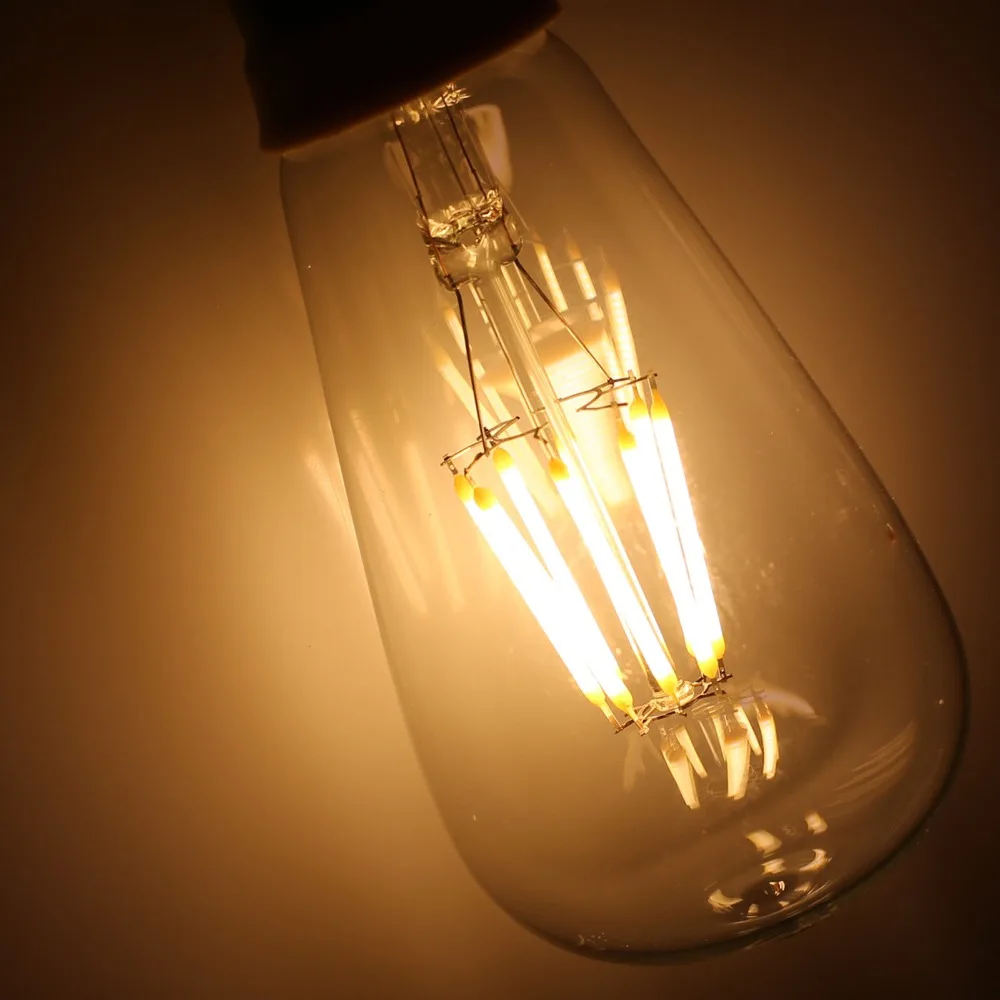 ST64 2W 4W 8W Filament Bulb LED Retro Lamp Lampada Bombillas Vintage Edison Light Decoratives Lighting 110V 220V | Лампы и освещение