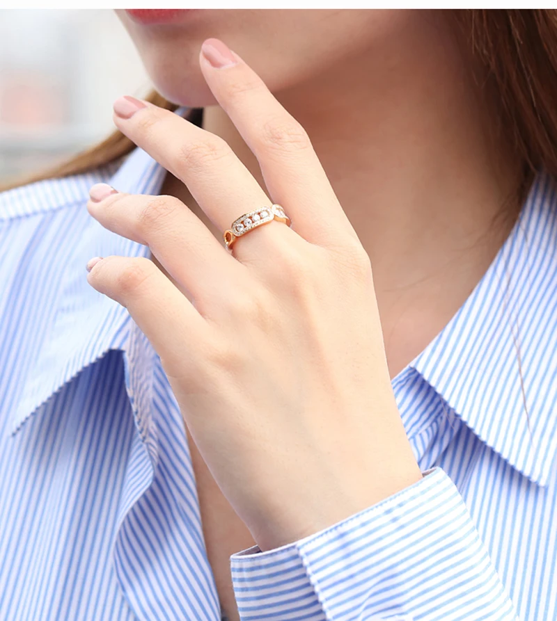 AULEEZE Classic 18 K кольцо из желтого золота с бриллиантом 0,60 cttw Настоящее бриллиантовое женское кольцо юбилейный браслет