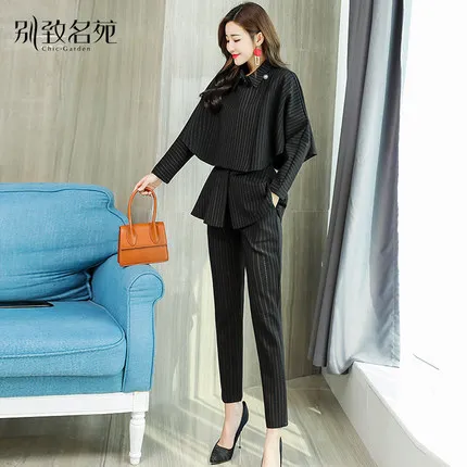 Новинка весна-осень 2019 женский модный темпераментный тонкий костюм из трех