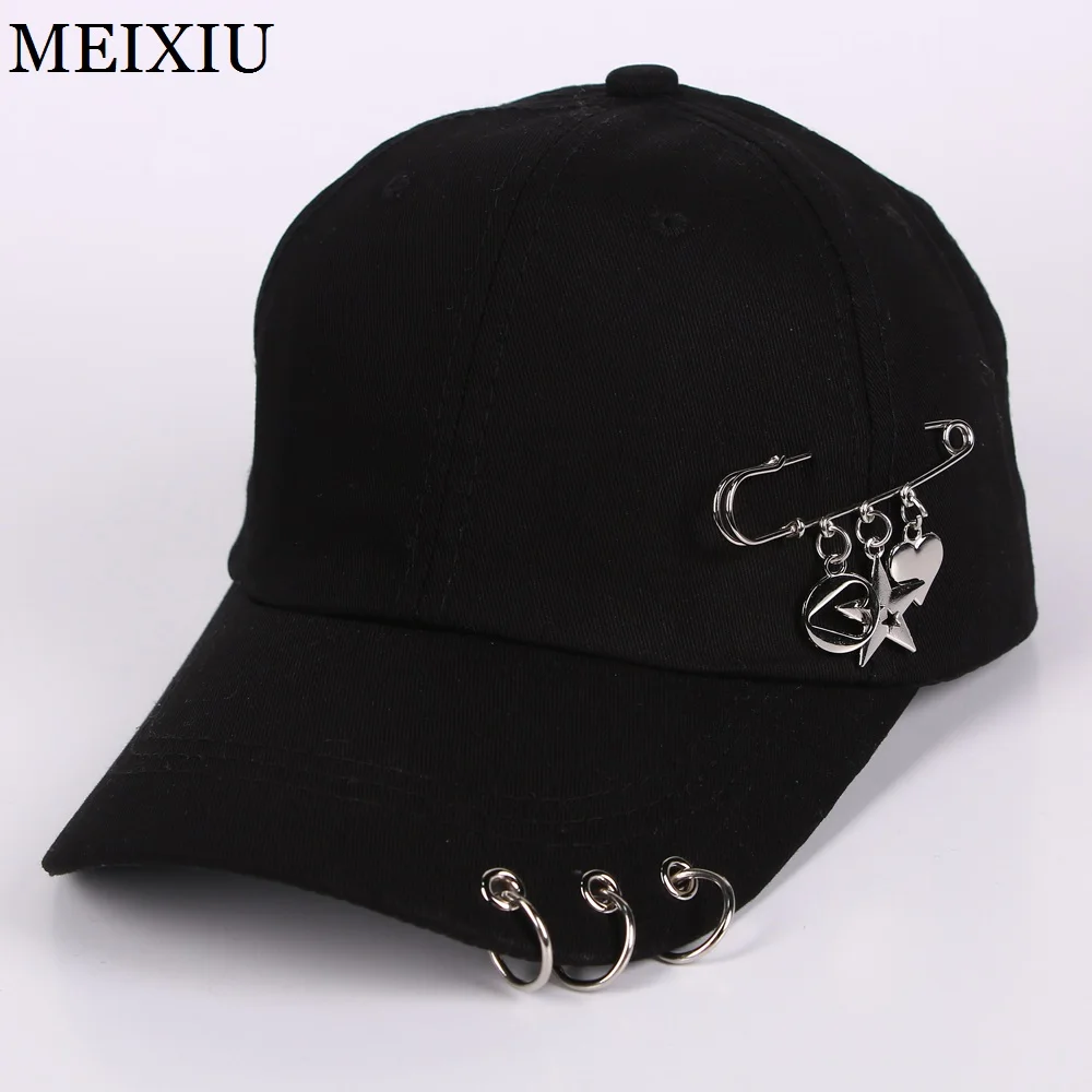 5 Шт./лот Оптовая Металлический Штырь и Хооп Бейсболка Для Женщин девушка Звезда