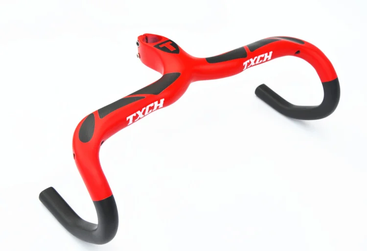 TXCH полный углеродный дорожный интегрированный изогнутый руль/углеродный