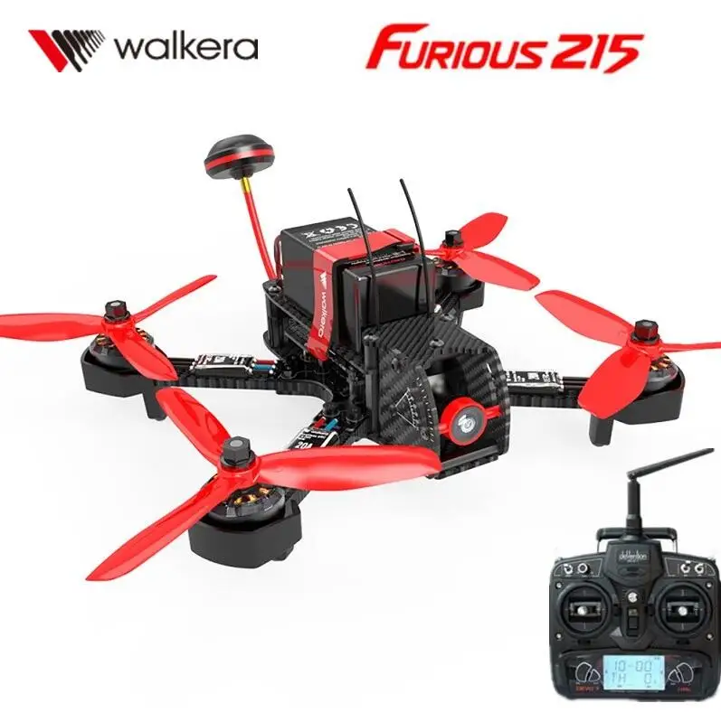 

Гоночный Дрон Walkera Furious 215, Радиоуправляемый Дрон с передатчиком DEVO 7, Квадрокоптер с камерой 600TVL и управлением полетом F3, RTF