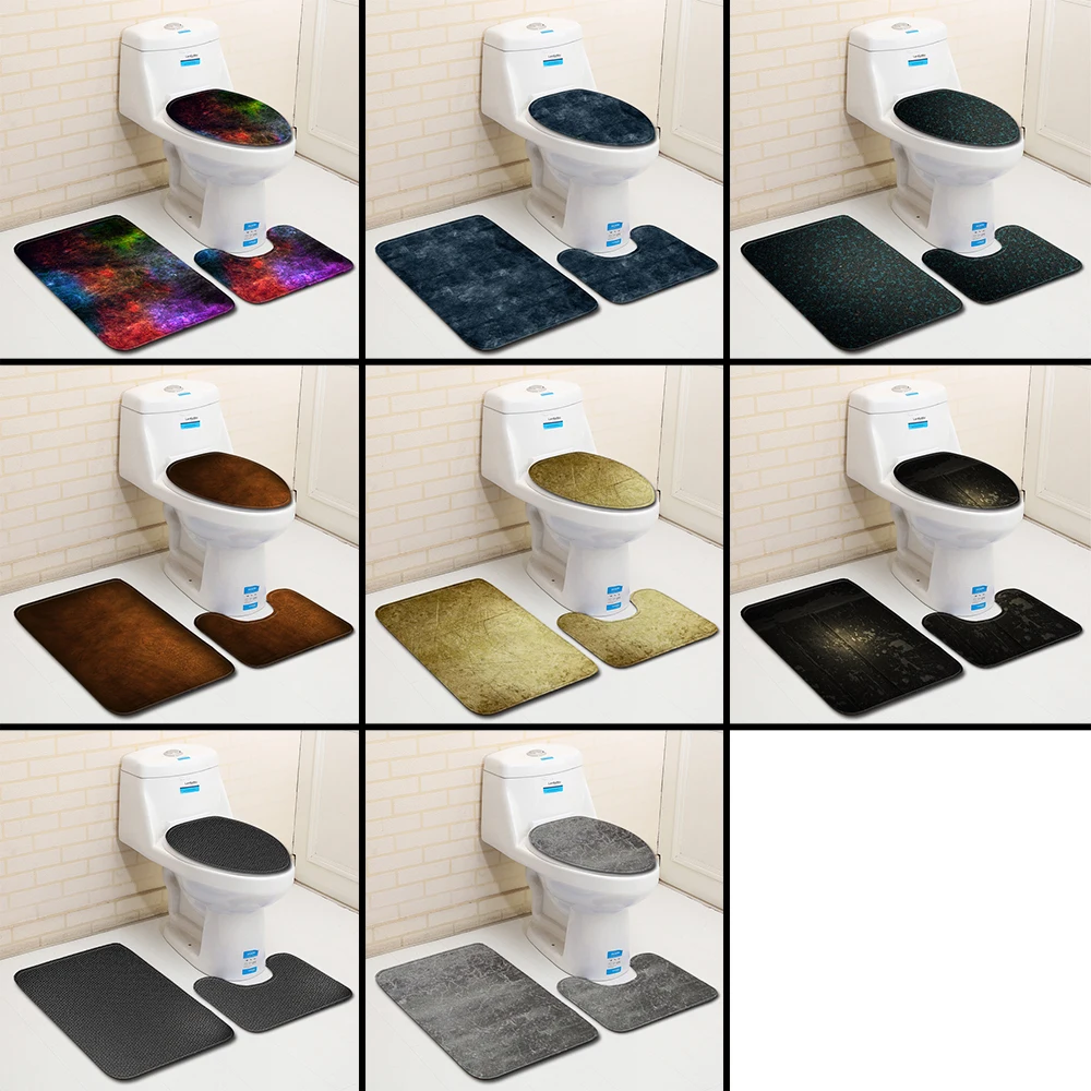 Скандинавский коврик для туалета набор ковриков фланелевые Противоскользящие