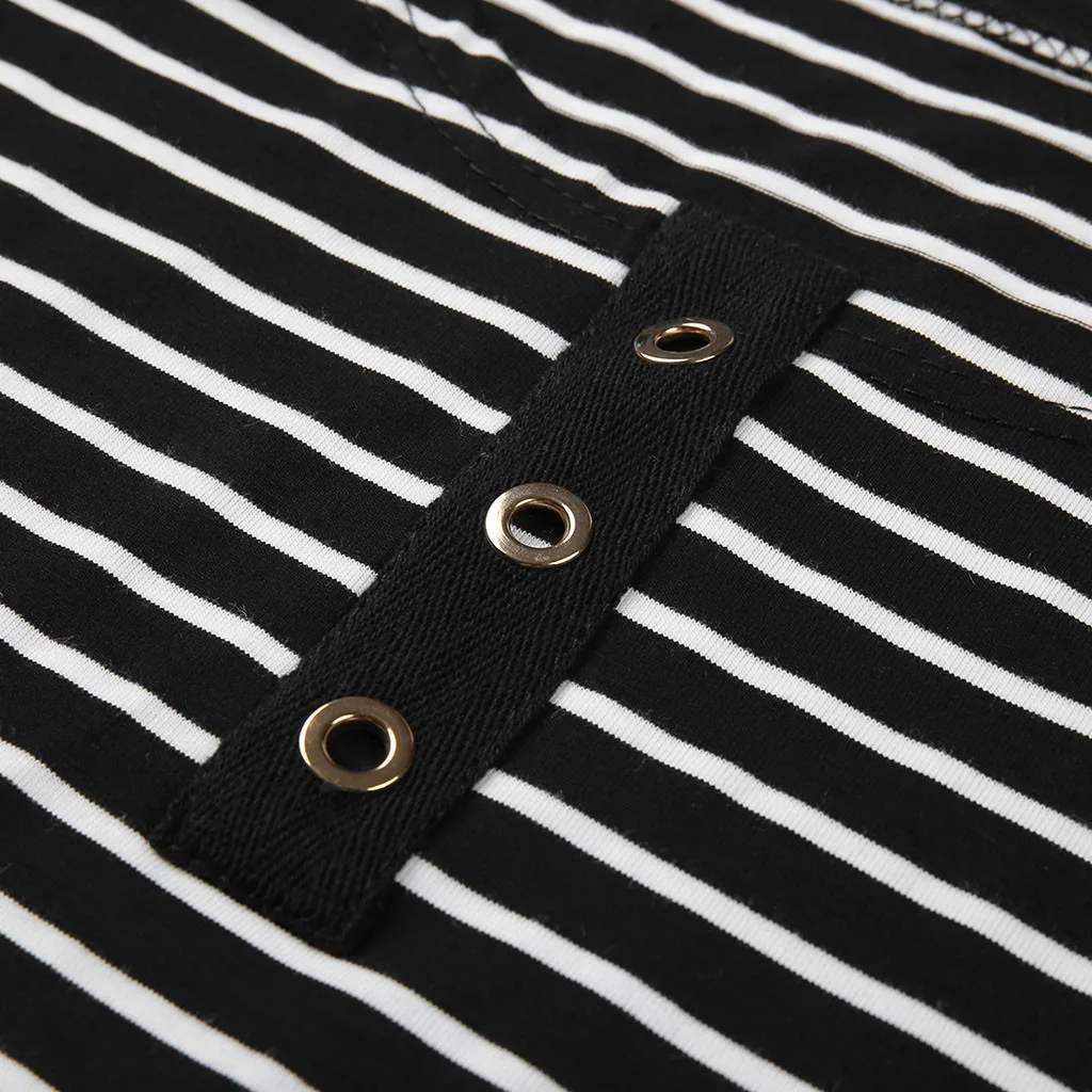 

FREE OSTRICH Women Shirts Ladies striped print casual family life O-Neck Polyester Blouse New Fashion Breathable Women Shirts