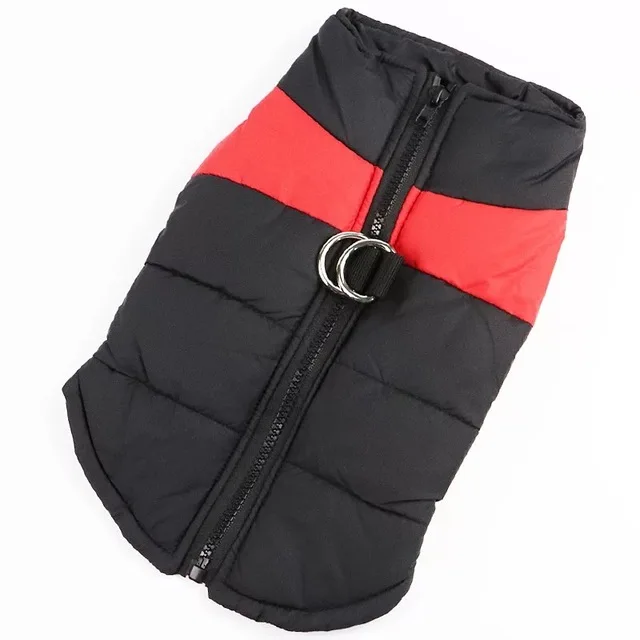 Одежда для собак, зимний щенок, водонепроницаемый жилет, куртка, одежда для маленьких, средних и больших собак, золотой ретривер, теплое пальто для больших собак - Цвет: Red