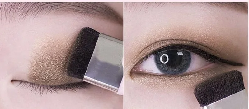 Ленивые двухцветные тени для век алмазные мерцающие макияж водостойкая