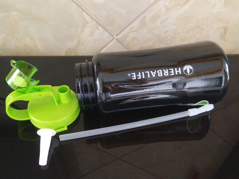 1000 мл добавки herbalife Экологичные Взрослые спортивные портативные соломенные бутылки для воды для пищевых продуктов