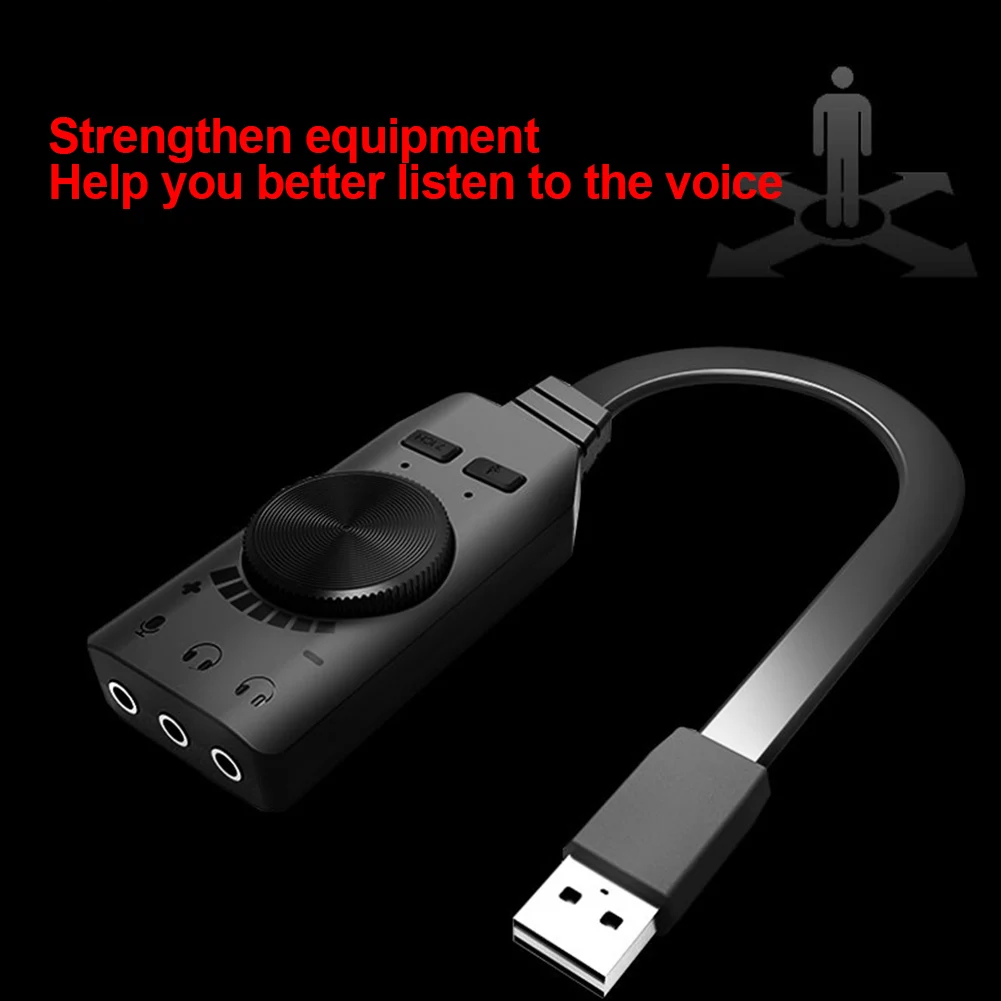USB внешний адаптер для звуковой карты 7,1 каналов Plug and Play конвертер для звуковой карты Новое поступление