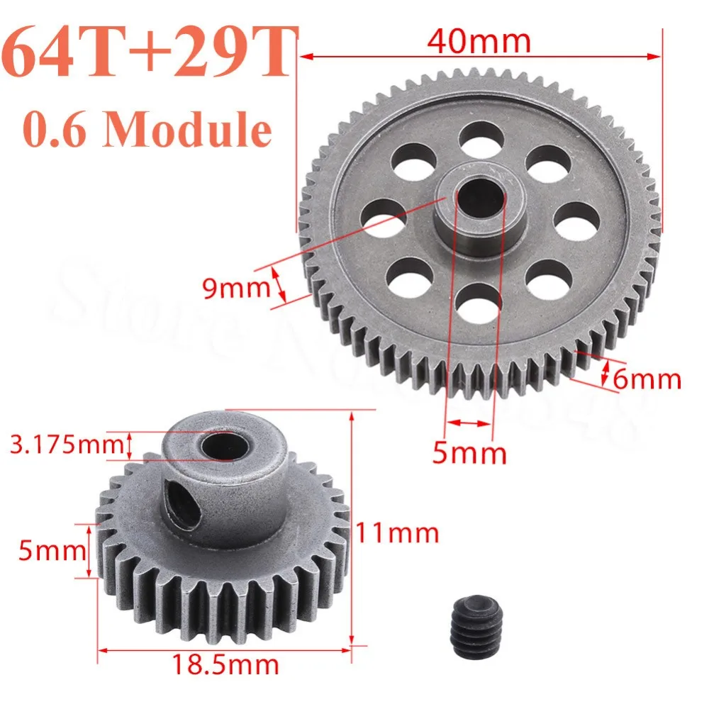 Детали для двигателя HSP 11184 шестерня 3 175 мм 17T 21T 26T 29T 11189 11176 11181 11119 94111|hsp 94111|main gearhsp