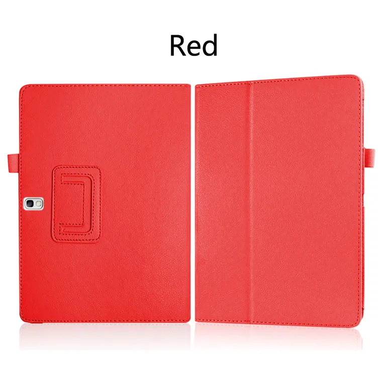 Red Для samsung Galaxy Tab S 10,5 T800 T805 10,5 дюймов планшет Высокое качество Личи шаблон pu кожаный чехол - Цвет: Red