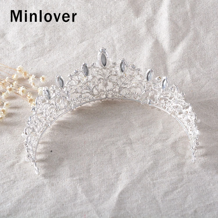 Женские свадебные диадемы Minlover со стразами в стиле барокко HG176|Украшения для волос| |