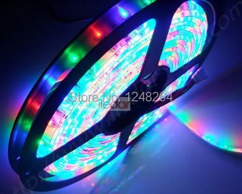 5 м/лот SMD 5050 Водонепроницаемый светодиодный RGB DC12V м/рулон 60 s/M 14 4 w/m10mm гибкие