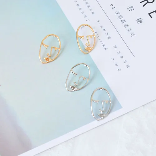 fashion jewelry Artistic Temperament Hand Made Abstract Face Female Earrings | Украшения и аксессуары