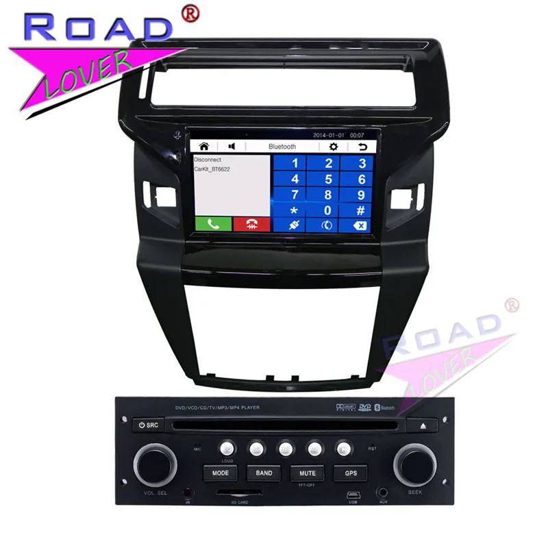 Автомобильный мультимедийный DVD-плеер TOPNAVI Wince 6 0 двойной Din 8 дюймов для Citroen