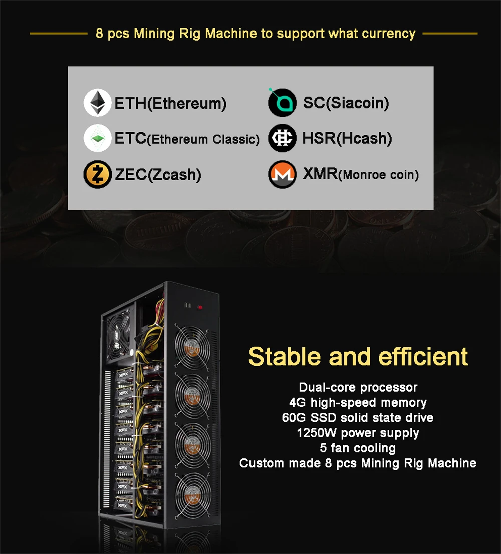 Добыча ETH буровой станок 8 шт. гигабайт P104 100 4 г видеокарты NVIDIA 256bit GDDR5X 1607 мГц 1733 10010