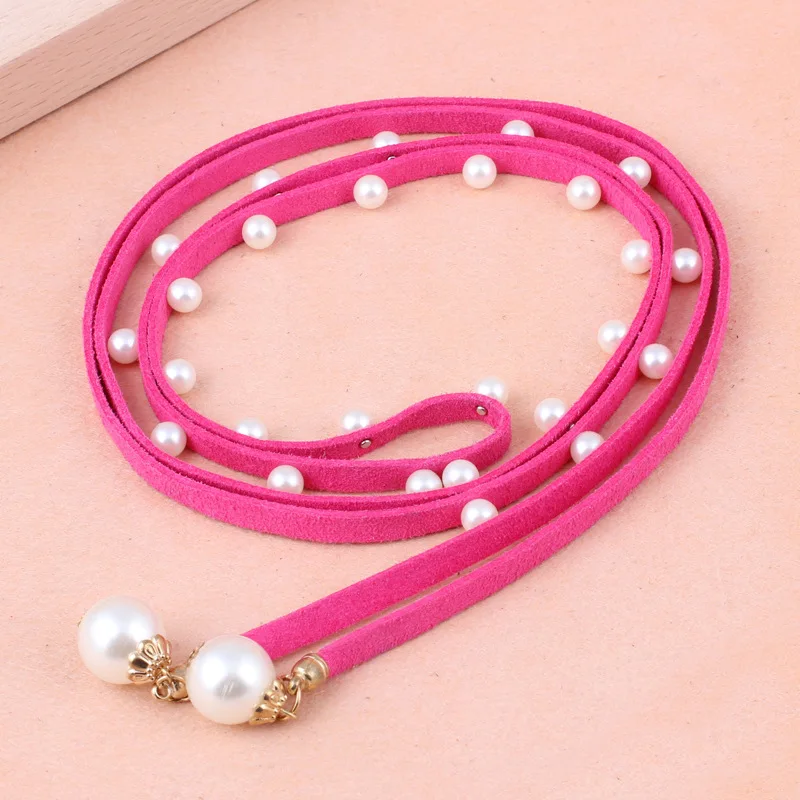 Винтажный шнурок с жемчужинами женские ремни высокого качества модные большие