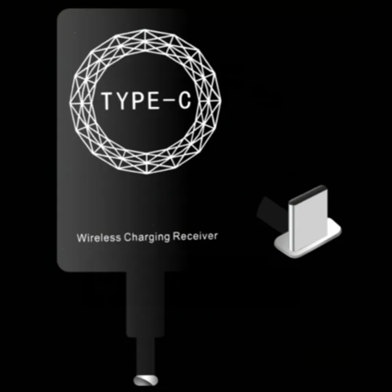Универсальный Android Qi беспроводной зарядный приемник микро USB Беспроводное зарядное устройство приемный патч для телефонов MicroUSB для Iphone